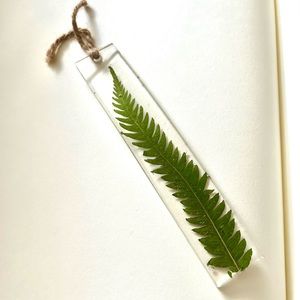 Nature resin bookmark